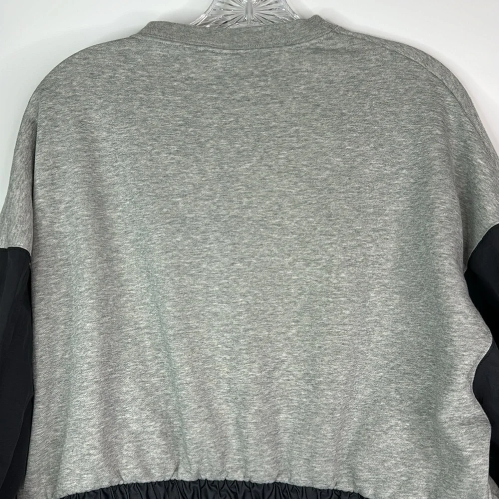 Nike Just Do It Gray Pullover Sweatshirt Size Small Oversized